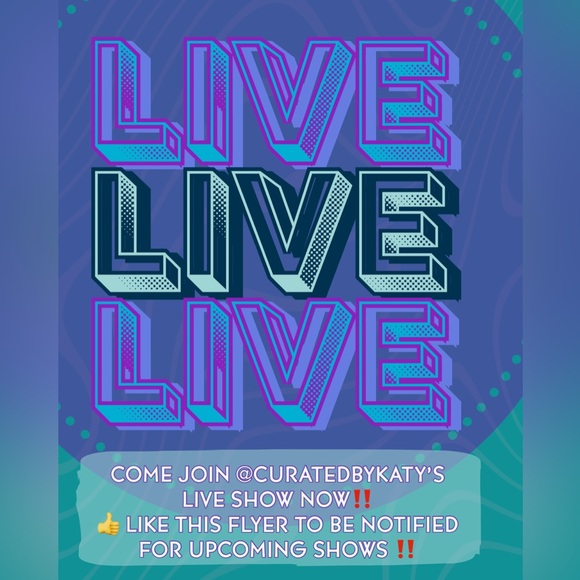 Come Join Other - LIKE 👍 and SHARE this FLYER to be NOTIFIED about my upcoming LIVE SHOWS❣️❣️
